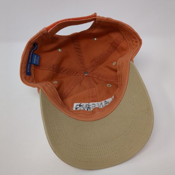 Lancing Trade Group LLC Strapback Hat Orange One Size Adjustable Port Authority - Picture 6 of 8